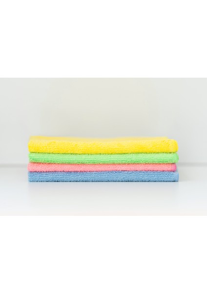 Mikrofiber Temizlik Bezi 4’lü Macaron 40*40CM.