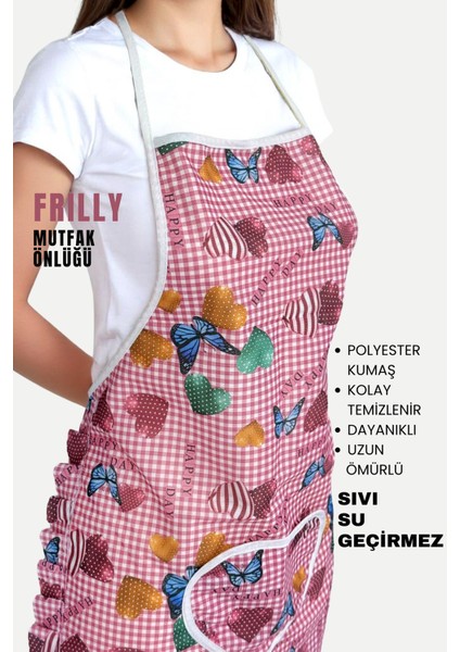Frılly Sıvı Geçirmez Mutfak Önlüğü modelleri