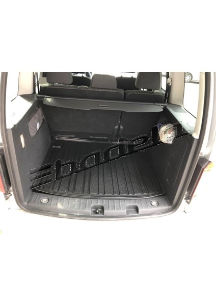 2014 Vw Caddy Koltuklu Van 3D Kauçuk Bagaj Havuzu
