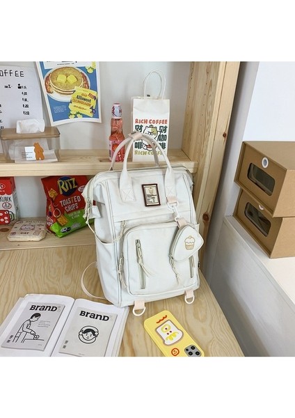 Okul Çantası, Ortaokul Öğrencisi, Yakışıklı Kız, Klipsli Sırt Çantası, Basit El Çantası (Yurt Dışından)