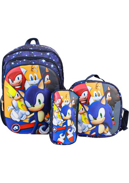 Ilkokul Öğrencileri Karikatür Unicorn Sırt Çantası Hafif Azaltma Aşınmaya Dayanıklı Üç Parçalı Okul Çantası Yemek Çantası Kalem Kutusu Çantası (Yurt Dışından) fiyatları