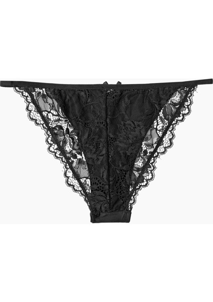 - Lunaria Noir Mirage Siyah Dantelli Külot
