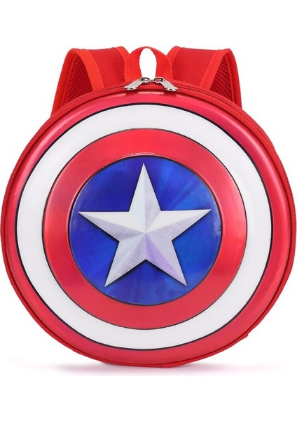 Kaptan Amerika Kalkanı Anaokulu Çantası - Mavi (Yurt Dışından)