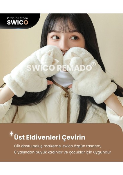 Kadınlar Için Sevimli Peluş Elnler - Pembe (Yurt Dışından) fiyatları