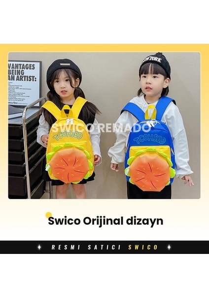 Şirin Hamburger Şekilli Anaokulu Çantası (Yurt Dışından) modelleri