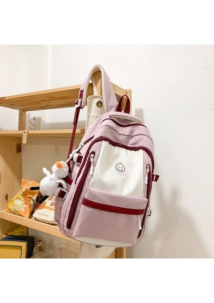 Sırt Çantası Moda Öğrenci Okul Çantası Basit Ortaokul Öğrenci Sırt Çantası (Yurt Dışından)