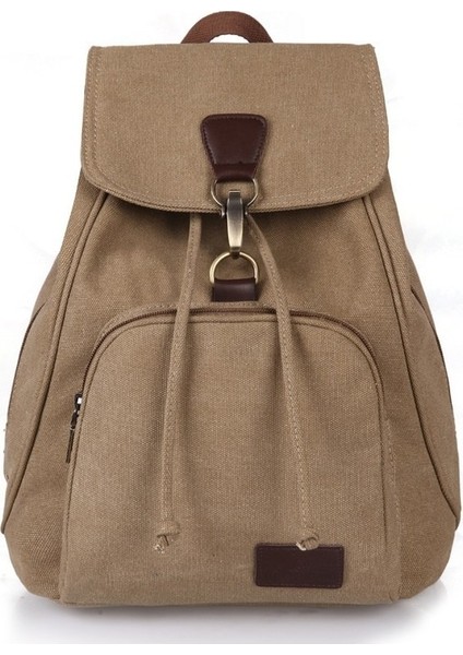 Retro Trendy Kızlar Açık Keten Sırt Çantası Okul Çantası Moda Sırt Çantası Rahat Seyahat Çantası (Yurt Dışından)