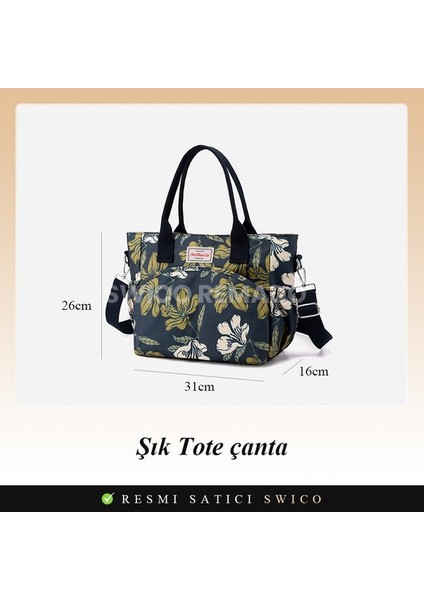 Kadınlar Için Büyük Kapasiteli Kelebek Baskılı Omuz Çantası Tote Çanta (Yurt Dışından) fiyatları