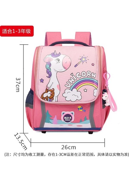 2024 Yeni Ilköğretim Okul Çantası Karikatür Kanvas Büyük Kapasiteli Su Geçirmez Anaokulu Çocuk Uzay Sırt Çantası (Yurt Dışından)