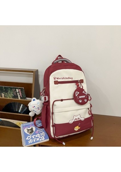 Ortaokul, Lise Öğrencileri Için Yüksek Kali, Çok Yönlü, Hafif, Sevimli, Kontrast Renkli Sırt Çantası (Yurt Dışından) fiyatları