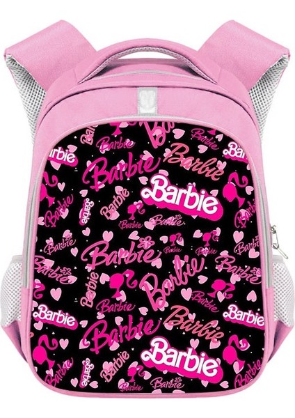 Barbie Kız Okul Çantası Barbie Polter Yansıtıcı Şerit Sırt Çantası Büyük Kapasiteli Öğrenci Sırt Çantası (Yurt Dışından)