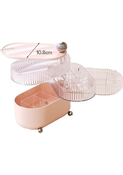 Beyond Store Masaüstü Toza ve Neme Dayanıklı Döner Kapaklı Kozmetik Düzenleyici (Yurt Dışından)