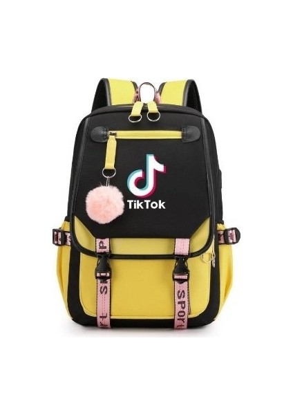 Aynı Öğrenci Bts Okul Çantası ile Yeni Aydınlık USB Şarj Sırt Çantası Vibrato (Yurt Dışından)