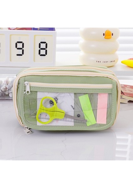 Ilkokul ve Ortaokul Öğrencilerine Yönelik Çok Katmanlı, Geniş Kapasiteli ve Yüksek Görünümlü Şeffaf Kalem Çantası Kalem Kutusu ve Kırtasiye Çantası (Yurt Dışından) fiyatları