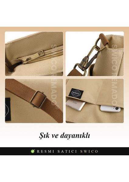 Kadınlar Için Büyük Kapasiteli Günlük Omuz Çantası Tote Çanta (Yurt Dışından)