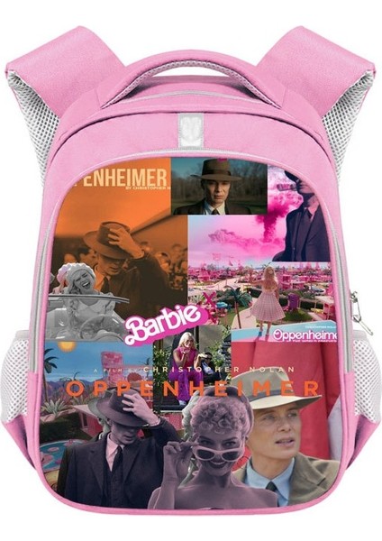 Barbie Kız Okul Çantası Barbie Polter Yansıtıcı Şerit Sırt Çantası Büyük Kapasiteli Öğrenci Sırt Çantası (Yurt Dışından)