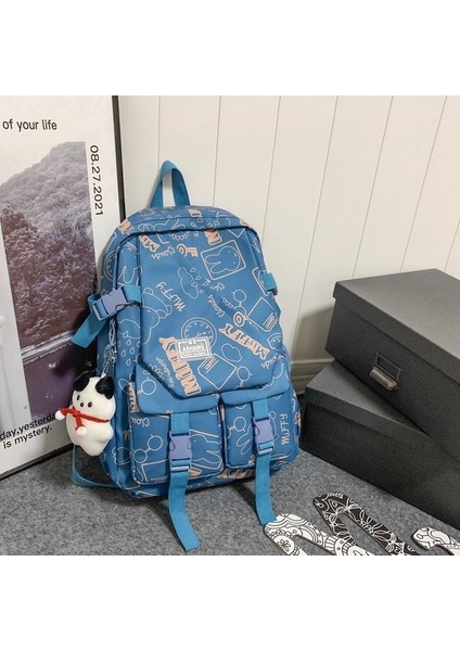 Büyük Kapasiteli Moda Üniversite Öğrencisi Sırt Çantası (Yurt Dışından)