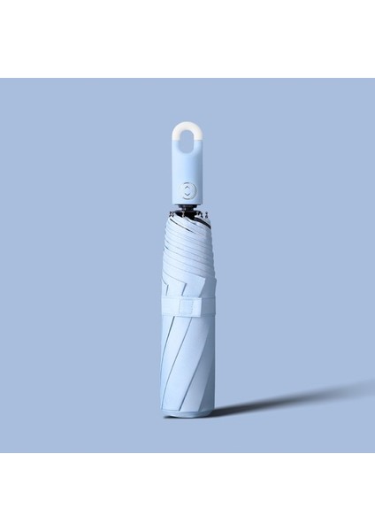 Halka Tokalı Otomatik Şemsiye Kilidi Basit Güneş Koruması Yağmur Veya Parlaklık Iş Otomatik Üç Katlı Şemsiye Şemsiye (Yurt Dışından)