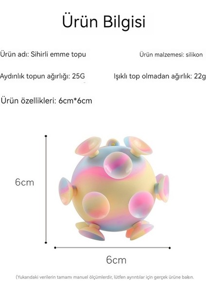 3D Dekompresyon Topu Vantuz Topu (Yurt Dışından)