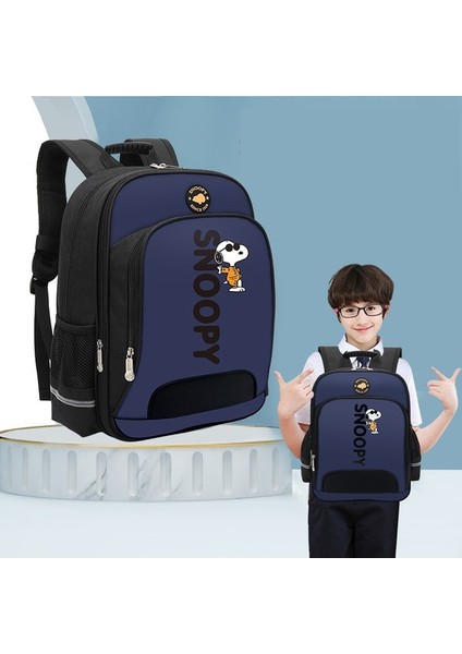 Snoopy Okul Çantası Ilkokul Öğrencisi Sırt Çantası Omurga Koruyucu ve Yük Azaltıcı Sırt Çantası (Yurt Dışından)