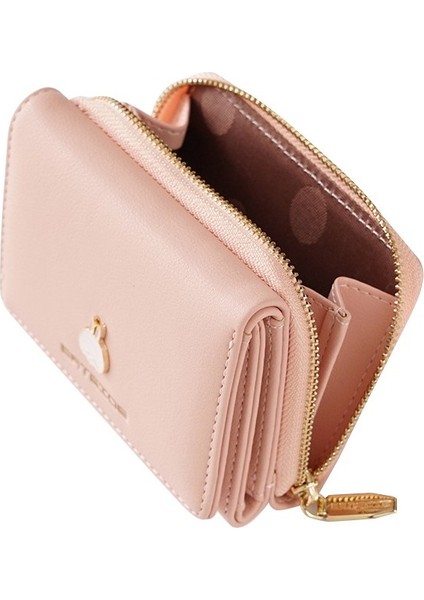 Kare Kadın Cüzdan Üç Katlı Çok Fonksiyonlu Kart Tutucu Toka Fermuarlı Karikatür Bozuk Para Cüzdanı (Yurt Dışından) fiyatları