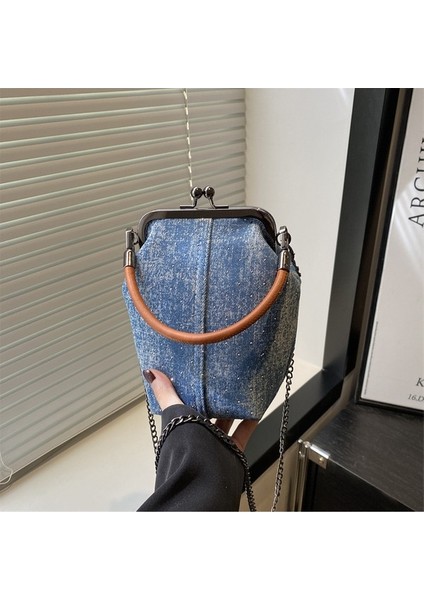 Moda Gündelik Kot Çanta Edebi Çanta Çok Yönlü Bayan Işe Gidip Gelme Çapraz Askılı Cep Telefonu Çantası Trend (Yurt Dışından)