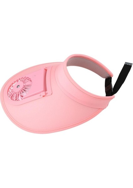 Güneş Fan Şapka Güneş Soğutma Fanı Soğutma Fan Beyzbol Şapka Açık Pembe Için (Yurt Dışından)
