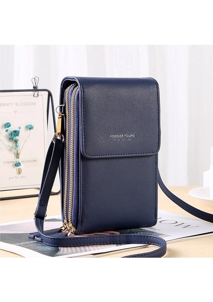 Liveasy 6.5 Inç Pu Deri Telefon Crossbody Çanta Kadınlar Için Dokunmatik Ekran Çantaları-Siyah (Yurt Dışından)