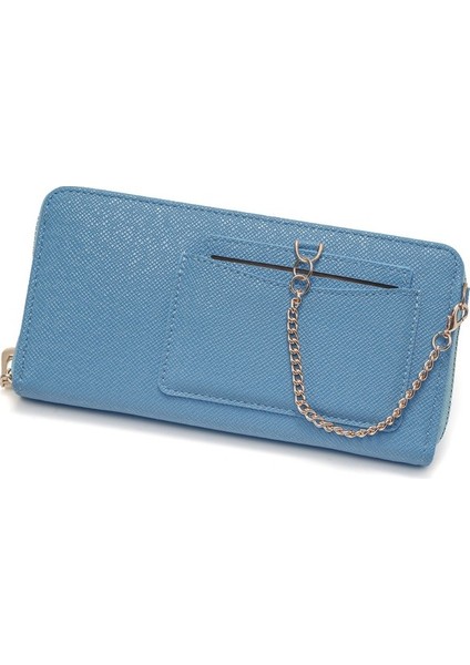 Yeni Stil Bayan Cüzdanı Basit Çok Yönlü Uzun Bozuk Para Kesesi Düz Renk Moda Kolye (Yurt Dışından)