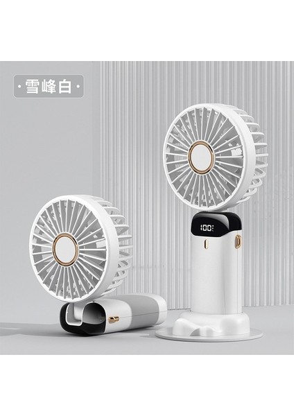 Yeni USB El Fanı Mini Taşınabilir Öğrenci Fan Dijital Ekran Katlanır Aromaterapi Küçük Elektrikli Fan (Yurt Dışından)