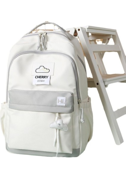 Yeni Sırt Çantası Kız Okul Çantası Sırt Çantası Bulut Şekli Basit (Yurt Dışından)