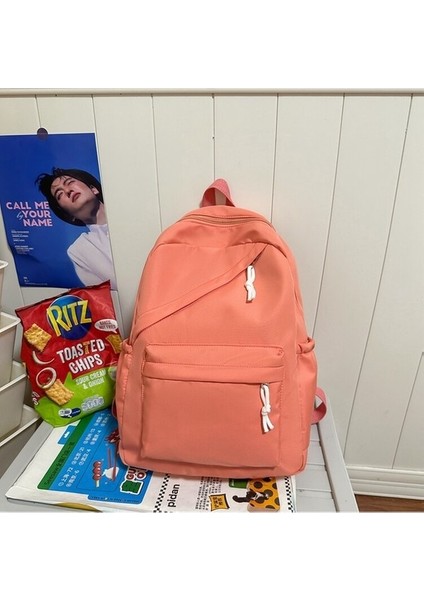 Rahat Basit Okul Çantası Ilkokul Ortaokul Lise Öğrenci Sırt Çantası Büyük Kapasiteli Sırt Çantası Çift Sırt Çantası (Yurt Dışından)