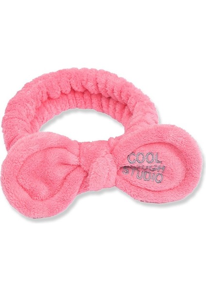 Bayanlar Için Peluş Işlemeli Harfli Kafa Bandı Sevimli Tavşan Kulakları Fiyonk Geniş Kenarlı Yüz Yıkama Kafa Bandı (Yurt Dışından)