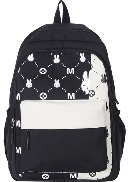 Yeni Pratik Sırt Çantası Kore Versiyonu Sevimli Tavşan Açık Seyahat Sırt Çantası Büyük Kapasiteli Tatlı ve Sevimli Okul Sırt Çantası (Yurt Dışından)