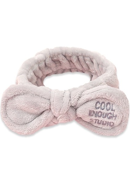 Bayanlar Için Peluş Işlemeli Harfli Kafa Bandı Sevimli Tavşan Kulakları Fiyonk Geniş Kenarlı Yüz Yıkama Kafa Bandı (Yurt Dışından)