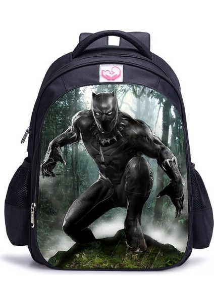 Kara Panter-Öğrenci Okul Çantası-Yaratıcılık-Öğrenci Sırt Çantası-Bilgisayar Çantası (Yurt Dışından)