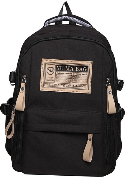 Yeni Uni Büyük Kapasiteli Sırt Çantası Kore Versiyonu Basit ve Yakışıklı Okul Çantası Moda Güzellik Sokak Trendi Okul Sırt Çantası (Yurt Dışından)