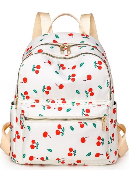 Büyük Kapasiteli Baskılı Sırt Çantası, Gündelik Kadın Sırt Çantası, Taze Kontrast Renkler, Çok Yönlü ve Modaya Uygun Seyahat Çantası (Yurt Dışından)