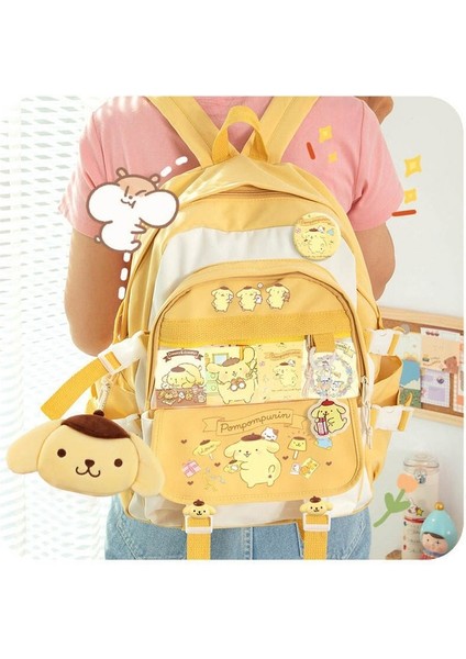 Sanrio Kuromi Ortak Markalı Seyahat Sırt Çantası Kadın Hafif, Modaya Uygun, Modaya Uygun Sırt Çantası (Yurt Dışından)