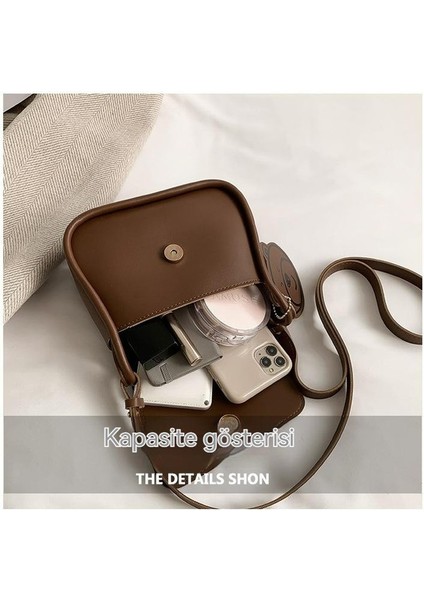 Trendy Moda Casual Kadın Messenger Çanta Omuz Küçük Kare Çanta (Yurt Dışından)