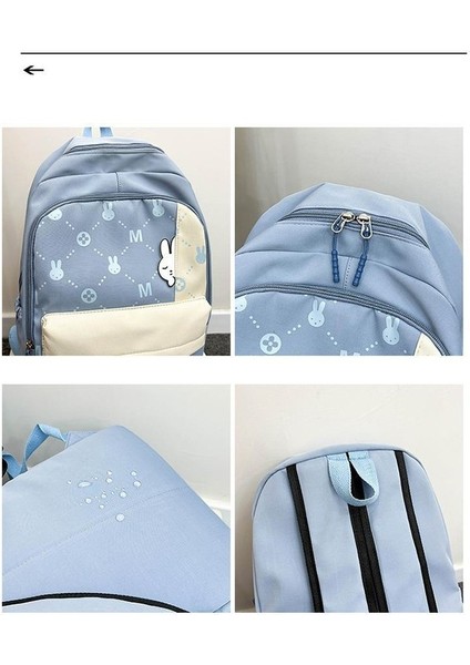 Yeni Pratik Sırt Çantası Kore Versiyonu Sevimli Tavşan Açık Seyahat Sırt Çantası Büyük Kapasiteli Tatlı ve Sevimli Okul Sırt Çantası (Yurt Dışından) fırsatları