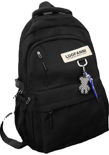 Yeni Uni Sırt Çantası Basit Moda Havalı Okul Çantası Büyük Kapasiteli Kişilik Yakışıklı Moda Kore Okul Sırt Çantası (Yurt Dışından)