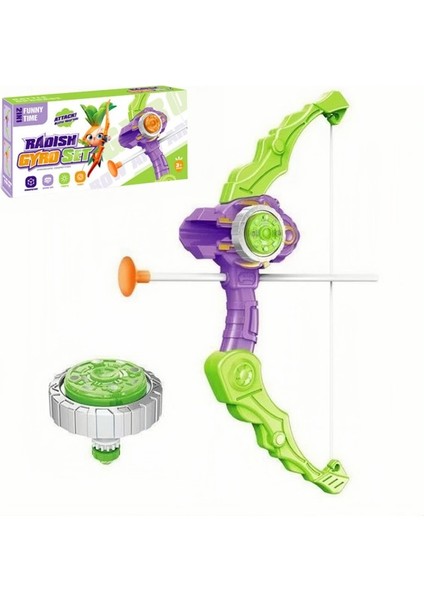 Yay ve Ok Gyro - Turp Yay Fırlatıcı - Parlayan Gyro Oyuncak (Yurt Dışından)