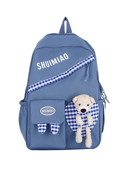 Yeni Uni Kore Versiyonu Sevimli Ayı Japon Okul Çantası Büyük Kapasiteli Pratik Sırt Çantası Kolej Rüzgar Okul Sırt Çantası (Yurt Dışından)