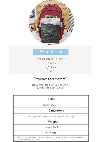 Yeni Uni Büyük Kapasiteli Sırt Çantası Kore Versiyonu Basit ve Yakışıklı Okul Çantası Moda Güzellik Sokak Trendi Okul Sırt Çantası (Yurt Dışından) fırsatları