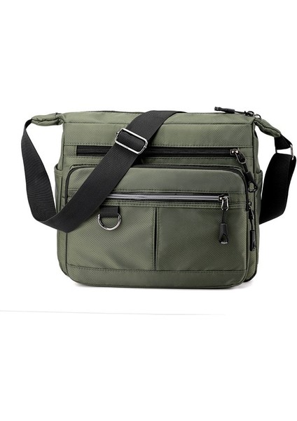 Büyük Kapasiteli Banliyö Erkek Omuz Çantası Rahat Basit Seyahat Sırt Çantası Iş Gezisi Erkek Çok Cepli Crossbody Çanta (Yurt Dışından)