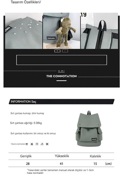 Yeni Uni Sırt Çantası Trendy Serin Omuzdan Askili Çanta Kore Versiyonu Büyük Kapasiteli Okul Çantası Açık Su Geçirmez Takım Çift Sırt Çantası (Yurt Dışından) modelleri