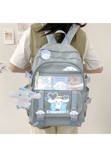 Sanrio Kuromi Ortak Markalı Seyahat Sırt Çantası Kadın Hafif, Modaya Uygun, Modaya Uygun Sırt Çantası (Yurt Dışından)