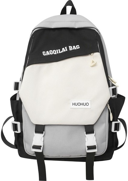 Basit Sırt Çantası, Ortaokul, Lise, Ilkokul Öğrencisi Okul Çantası, Büyük Kapasiteli Gündelik Seyahat Sırt Çantası (Yurt Dışından)