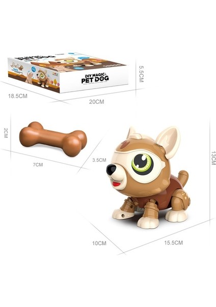 DIY013 Sesle Etkinleştirilen Dokunmatik Algılamalı Akıllı Robot Köpek (Yurt Dışından)